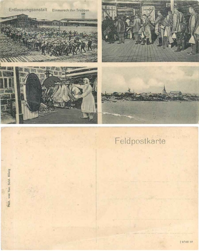 Entlausungsanstalt im 1. WK * um 1916