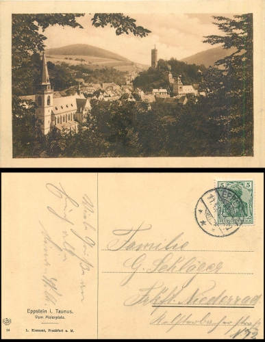 Eppstein vom Malerplatz o 11.4.1909