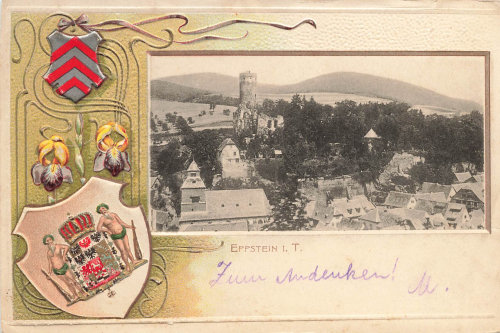 Eppstein Taunus Prägelitho coat of arms * approx. 1900