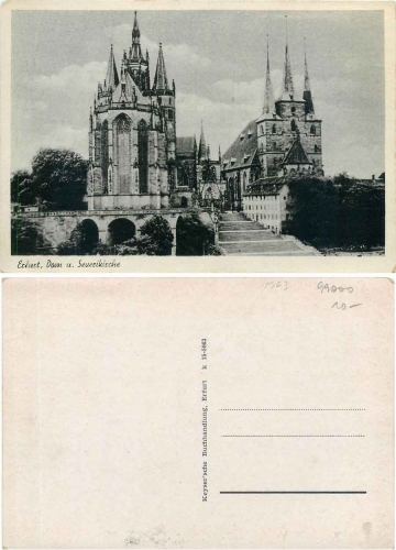 Erfurt Dom und Severikirche * ca. 1950