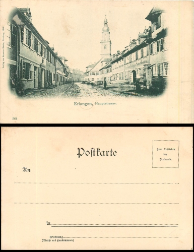Erlangen Hauptstrasse *ca. 1900