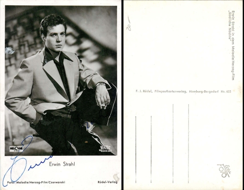 Erwin Strahl Original-Autogramm Rüdel-Verlag