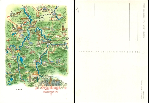 Erzgebirge Westlicher Teil I Künstler Alfred Hoppe 8038/1