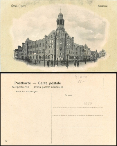 Essen main post office * 1910