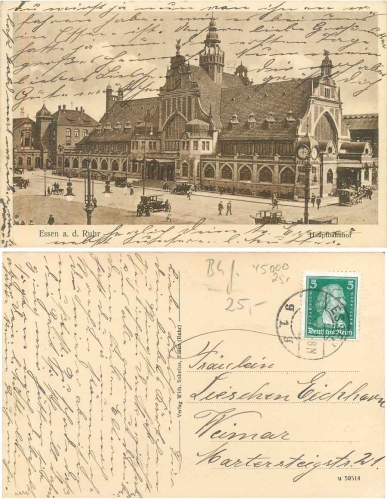 Essen Ruhr main station o 14.6.1927