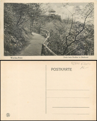 Essen Werden Ruhr Pavilion in the city forest * approx. 1920