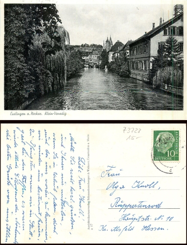 73728 Esslingen Klein Venedig o ca. 1955