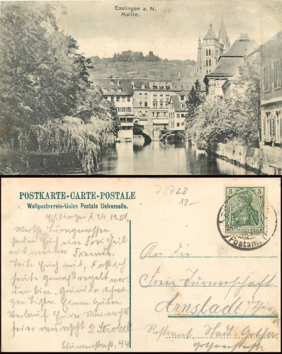 73728 Esslingen Maille o 24.12.1908