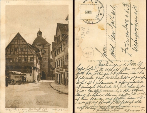 Esslingen Wolfstor, o 1926
