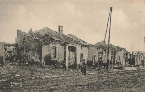 Etong zerstörtes Dorf Nordmazedonien * um 1917