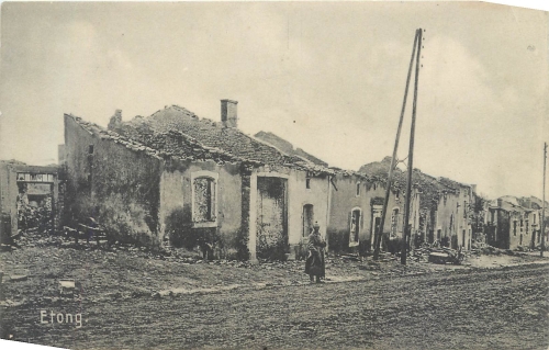 Etong destroyed village *ca.1915