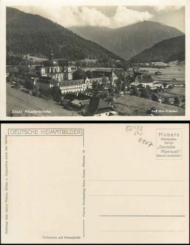 82488 Ettal, monastery church *approx. 1930 German home images