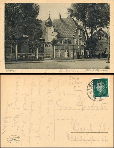 Eutin Hotel Vosshaus, o 10.5.29