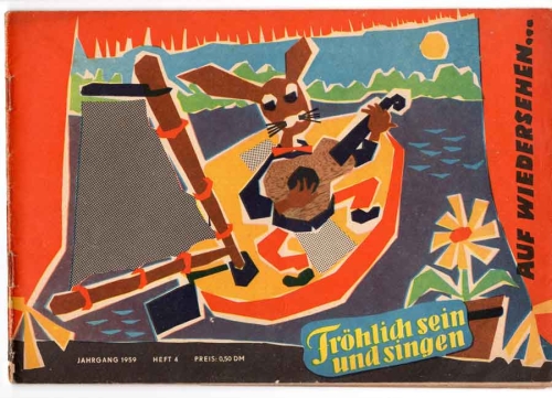 FROSI Be happy and sing 1959 issue 4 DDR pioneer newspaper