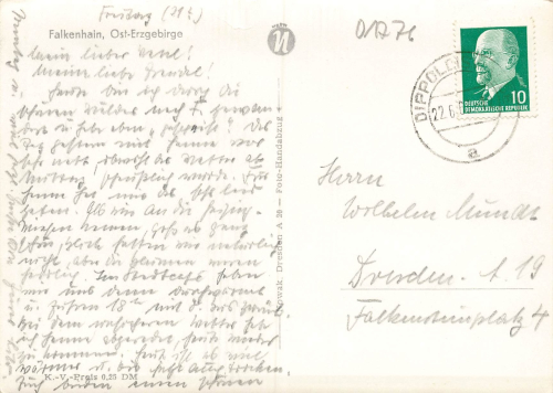 01776 Falkenhain Erzgebirge o 1964