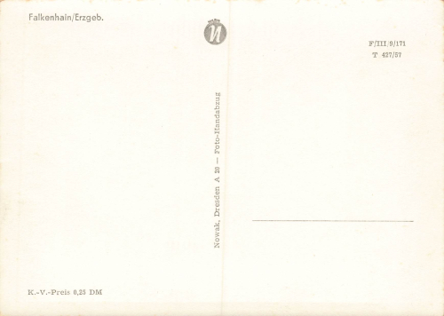 01776 Falkenhain Erzgebirge * 1957