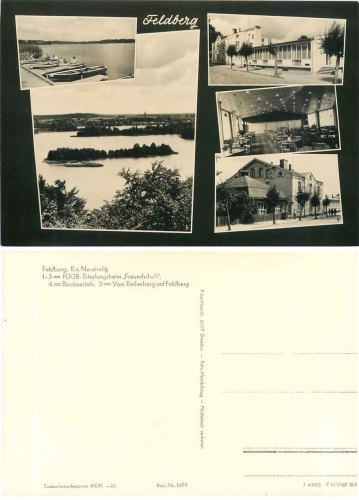 17258 Feldberg Mecklenburg Mehrbildkarte *1965 Hanich1679