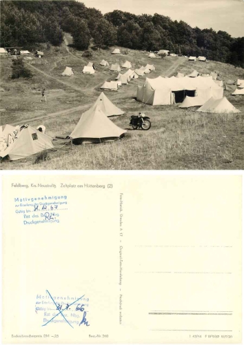 17258 Feldberg Mecklenburg Zeltplatz am Hüttenberg (2) *1962 Hanich0260