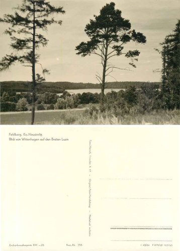 17255 Feldberg Kreis Neustrelitz von Wittenhagen auf breiten Lutzin *1962 Hanich0255