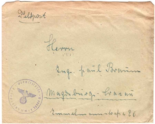 Feldpostnummer 20995 D  Feldpost 2.WK