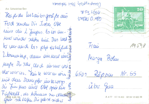 Ferch am Schwielowsee Mehrbildkarte o 1977