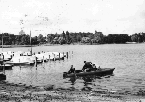 Ferch am Schwielowsee Ufer an der Bottsklause alte Ansichtskarte o um 1970