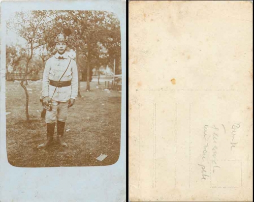 Fireman with trumpet, * ca. 1920