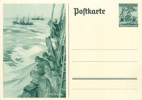 Fischer Axster Heudtlaß Ganzsache 6 Pfennig *