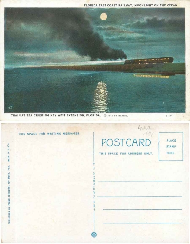 Florida East Coast Railway Crossing Key West *1912