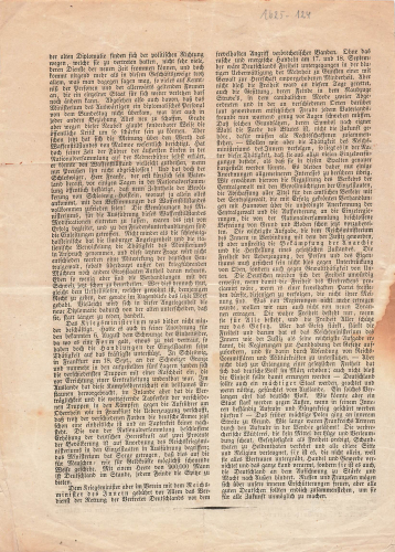 Leaflet on the Provisional Central Authority around 1848