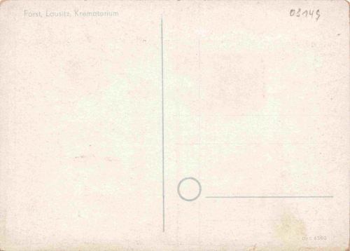 Forst Lausitz Krematorium * um 1949