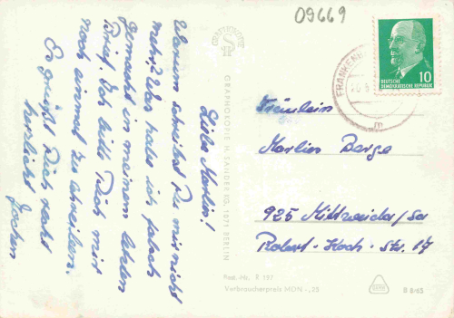 Frankenberg Sachsen Mehrbildkarte o 1965