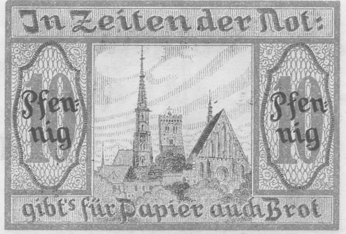 Frankenstein Schlesien Notgeldschein Ząbkowice Śląskie 1920