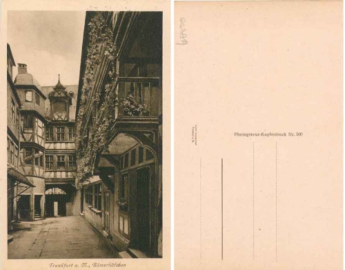 Frankfurt Main Römerhoefchen * ca. 1925