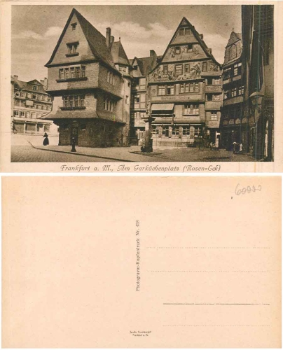 Frankfurt Main Garkuechenplatz Rosen-Eck * ca. 1925