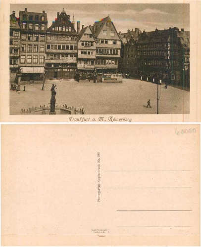 Frankfurt Main Roemerberg * ca. 1925