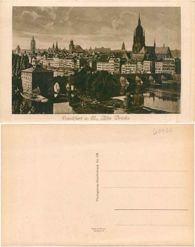 Frankfurt Main Old Bridge * around 1925