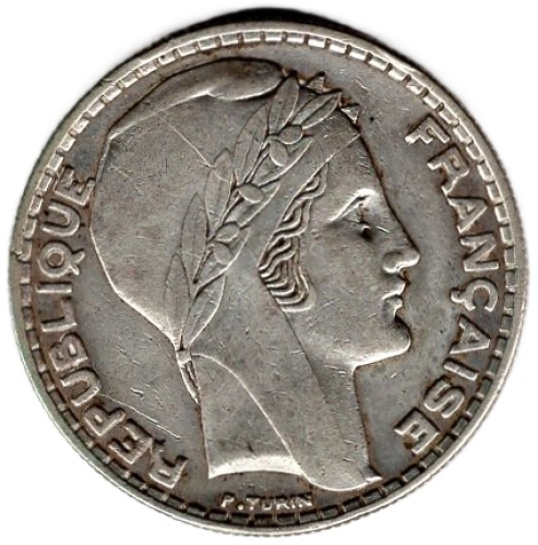 Frankreich 20 Francs 1933