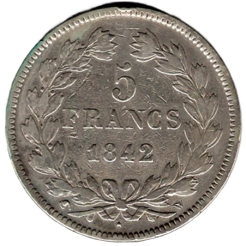 Frankreich 5 Francs 1841 W (Lille) Louis-Philippe 