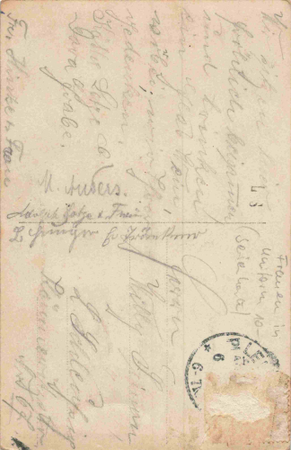 Woman in uniform with saber Serial card no. 529/4 used. circa 1910