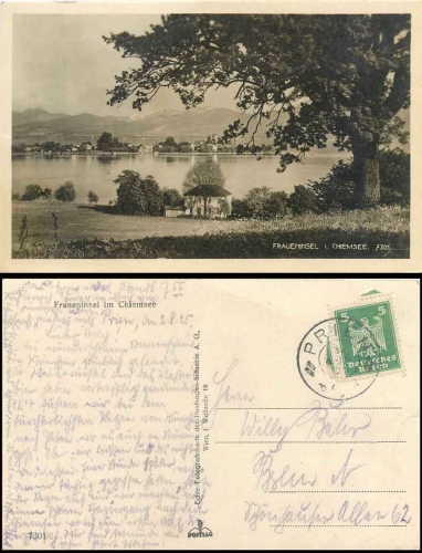 83209 Fraueninsel im Chiemsee o 3.8.1925
