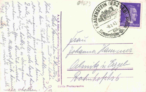 Frauenstein, Ore Mountains (Erzgebirge) – RAD (Reich Labour Service) Camp, 1943