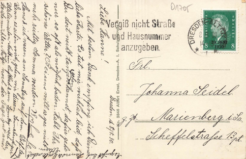 01705 Freital Deuben Wartburgstrasse o 1930