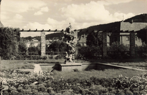 01705 Freital Döhlen Storchenbrunnen Druckvorlage 1956