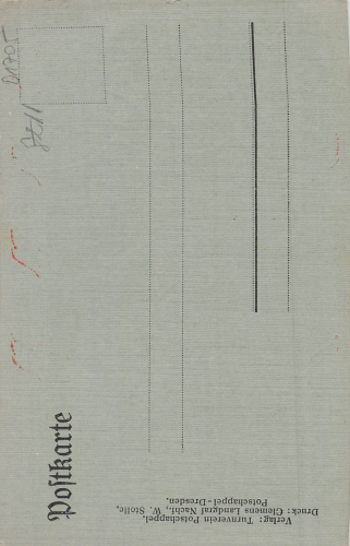 01705 Freital Potschappel Turnverein Gebirgsfest 1913 Künstlerkarte Blochwitz
