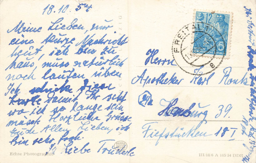 01705 Freital Stadtkrankenhaus o 1954