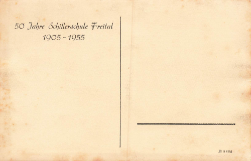 01705 Freital 50 Jahre Schillerschule * 1955