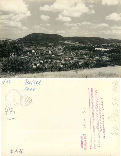 01705 Freital "Valley of work" print template *1957