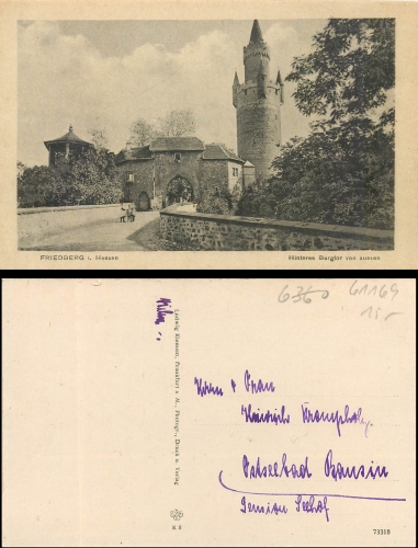 Friedberg Hinters Burgtor *ca.1930