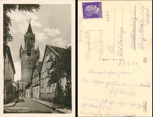 Friedberg Hessen Adolfsturm o 8.2.1944